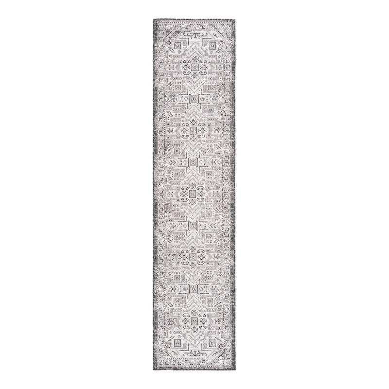 Tapis intérieur / extérieur bleu Alucard Southwestern, Tapis de couloir 2 pi 7 po x 12 pi