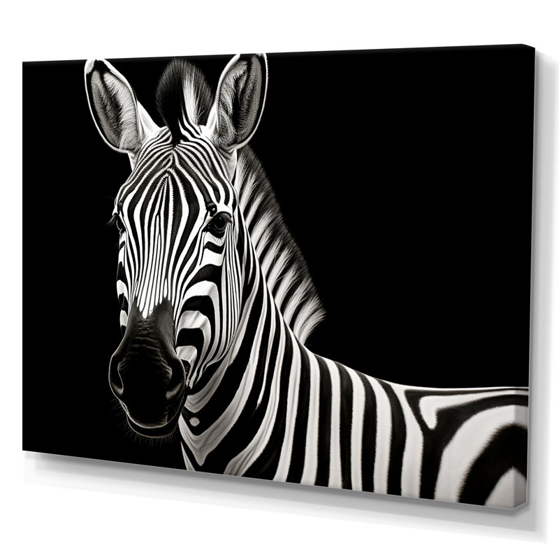 " Striking Zebra Patterns I ", 12" H x 20" W x 1" D