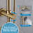 31'' Wall Mounted Exposed Shower Faucet With Anti-Scald Pressure Balance Valve-126676798