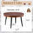 Modern Round Coffee Table With Metal Leg-1965304611