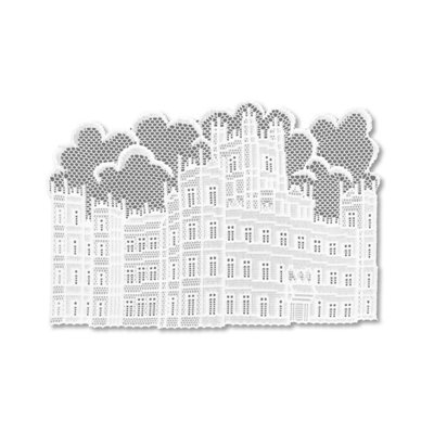 Napperon en dentelle Downton Abbey British Highclere Castle 20 po x 14 po