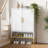 40'' Tall  2-Doors Shoes Cabinet, Metal 7-Tier Hidden Shoe Organizer,Modern Narrow Shoe Storage Cabinet With  Adjustable Shelves For Entryway, Hallway, Closet, Bedroom, Living Room,Laundry Room(White)