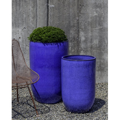 Ensemble 2 pots de fleurs en terre cuite