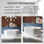 Baignoire de trempage autoportante en acrylique 60 po