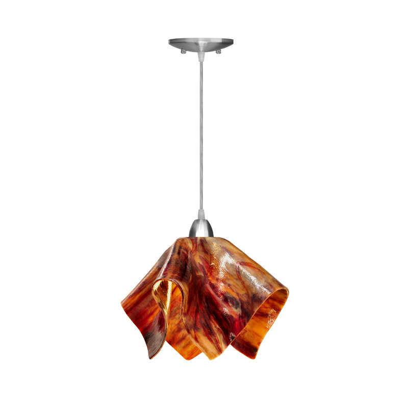 Luminaire suspendu Amergin, Grand, Azalée, Nickel