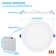 18W 8 Inch LED Recessed Lighting with Junction Box, 3000K Warm White, 5%-100% Dimmable