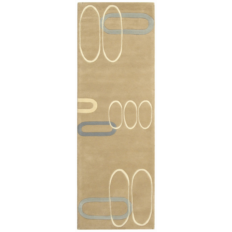 Candelo Hand Tufted Wool Geometric Rug, Runner 2'6" x 8'