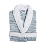 Bee BC 100% Cotton Waffle Bathrobe with Hooded for Kids