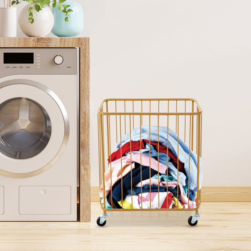 Panier à linge avec roulettes