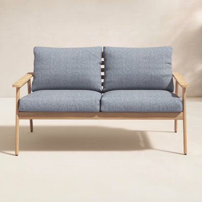 Tempo 58" Teak Patio Loveseat
