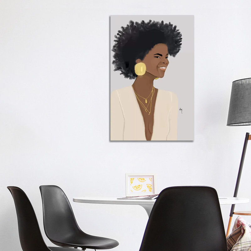 Big Smiley by Nicholle Kobi - Print on Canvas, Wrapped Canvas, 101.6 cm H x 66.04 cm W x 1.91 cm D
