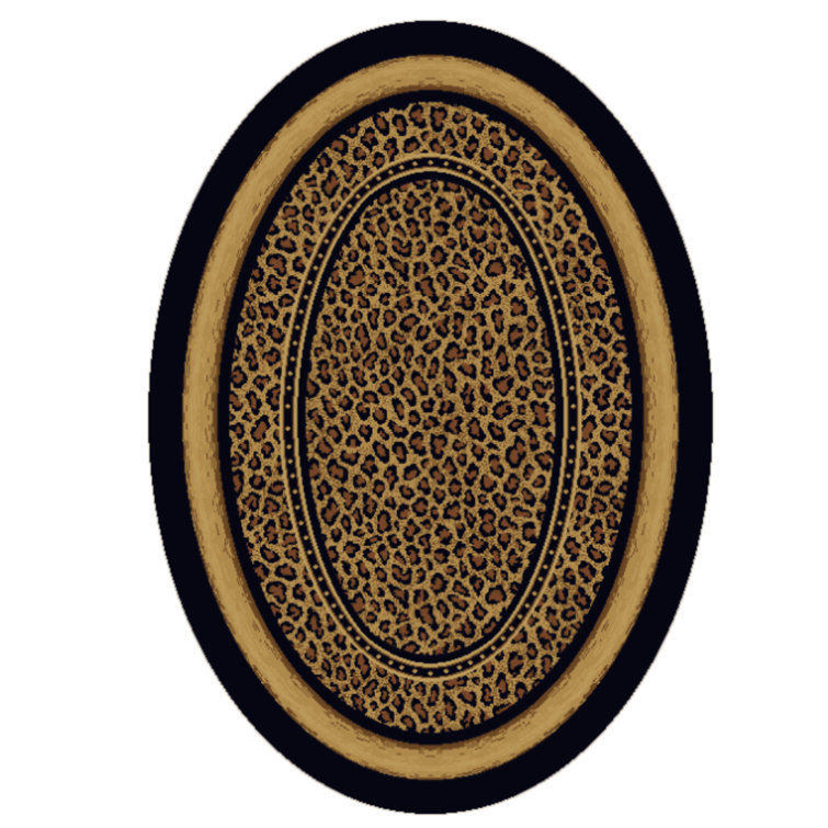 Alminus Zambia Onyx Animal Print Area Rug
