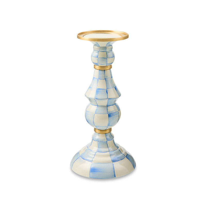 Sky Check Large Pillar Candlestick
