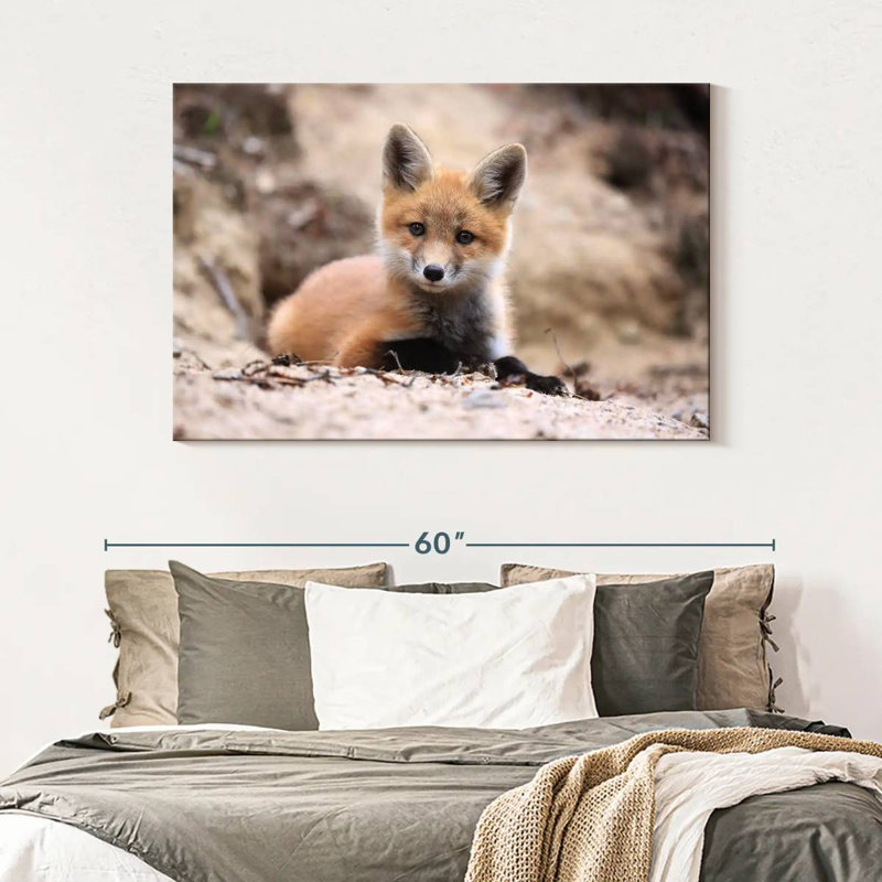 Little Brown Fox, 32" H x 48" W