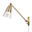 Applique murale articulée 1 lumière Albany 9,25 po de haut - Or brossé