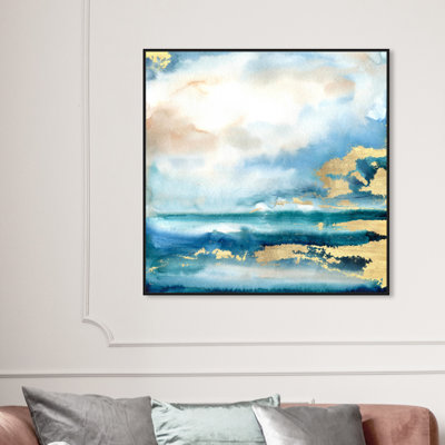 " Abstract Silent Tides " Painting Print