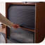 Armoire d'appoint contrastante noire et brune