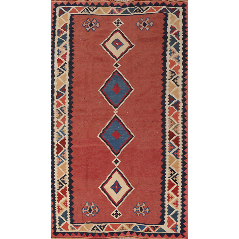 Vegetable Dye Traditional Area Rug 5x10