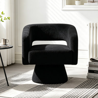 Upholstered Swivel Accent Barrel Chair