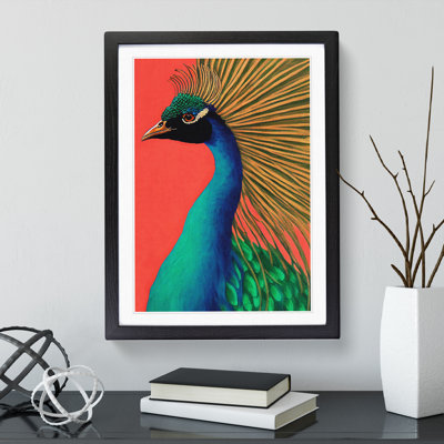 Attractive Peacock - Single Picture Frame Painting