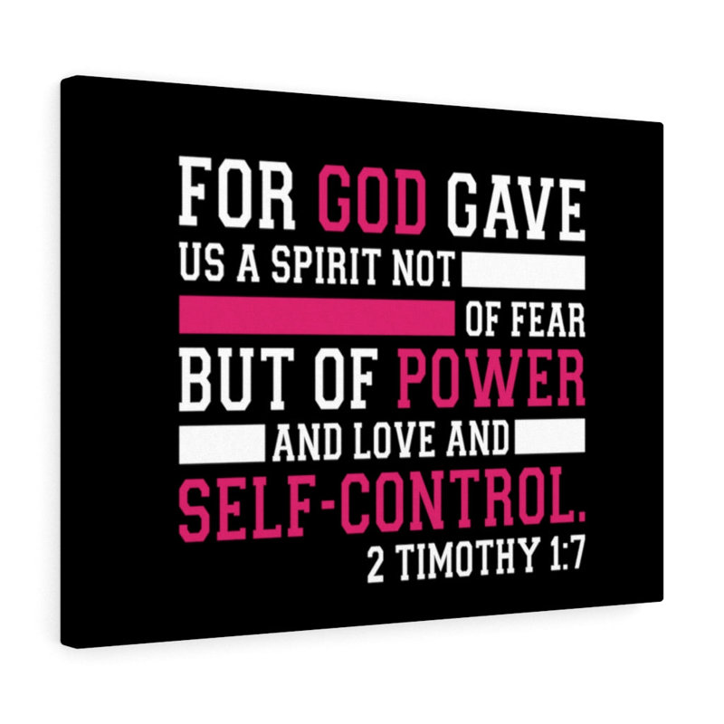«God Gave Us A Spirit 2 Timothy 1: 7 Christian Wall Art Bible Verse Print Ready to Hang, H 11 po x l 14 po