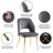 17.71'' H Velvet Upholstered Side Chair-692665372