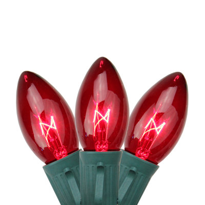 Ensemble de 25 lumières de Noël C9 25 fils vert