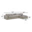 Canapé modulaire à méridienne rembourré 2 pièces Asher-1825326413-1824383418