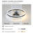 Ceiling Fan with Lights Dimmable LED
