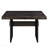 Gold & Rustic Espresso Finish Dining Table