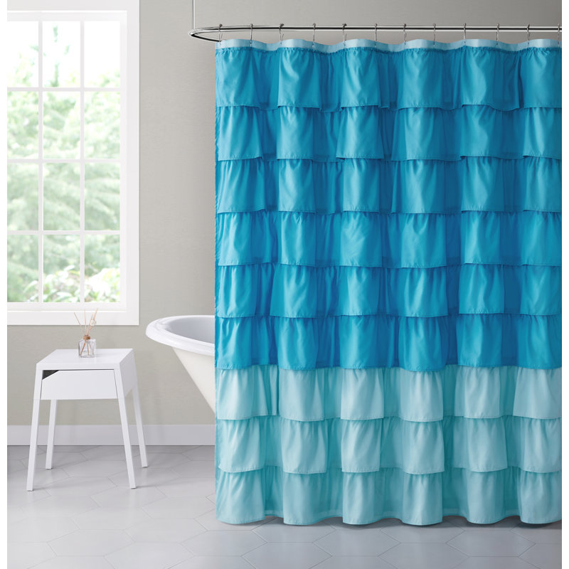 Rideau de douche simple Sandiford, Aigue-marine