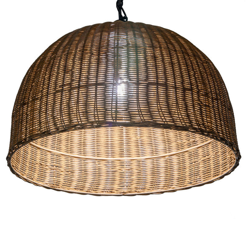 Luminaire suspendu pour l'extérieur, Noir mat/brun