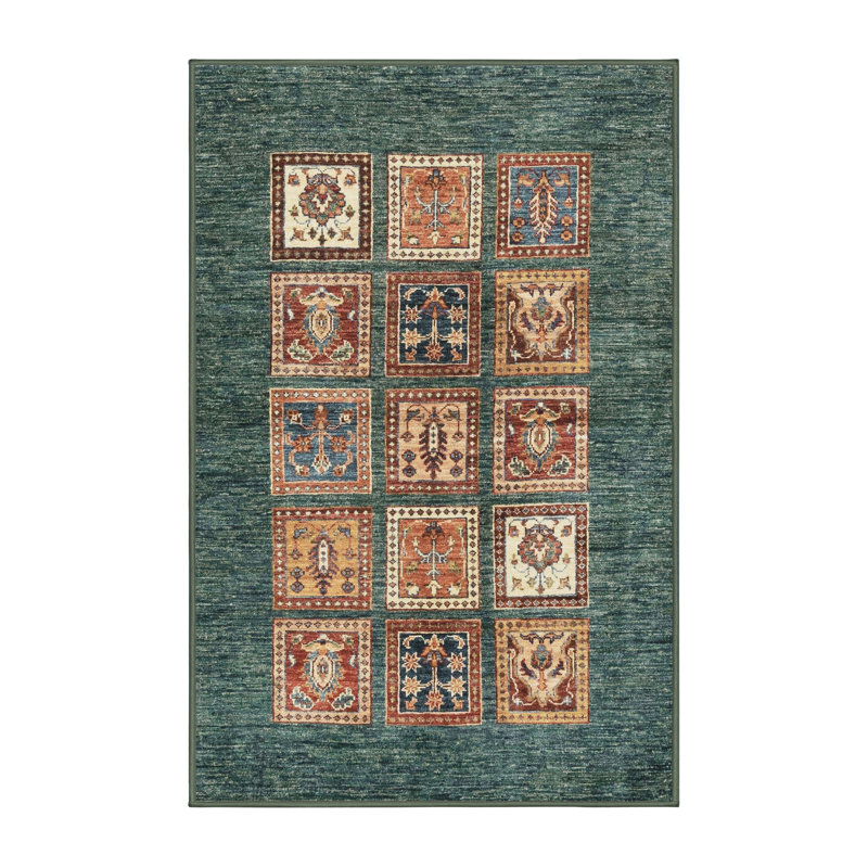 Abstract Indoor Rug, Rectangle 7' x 10'