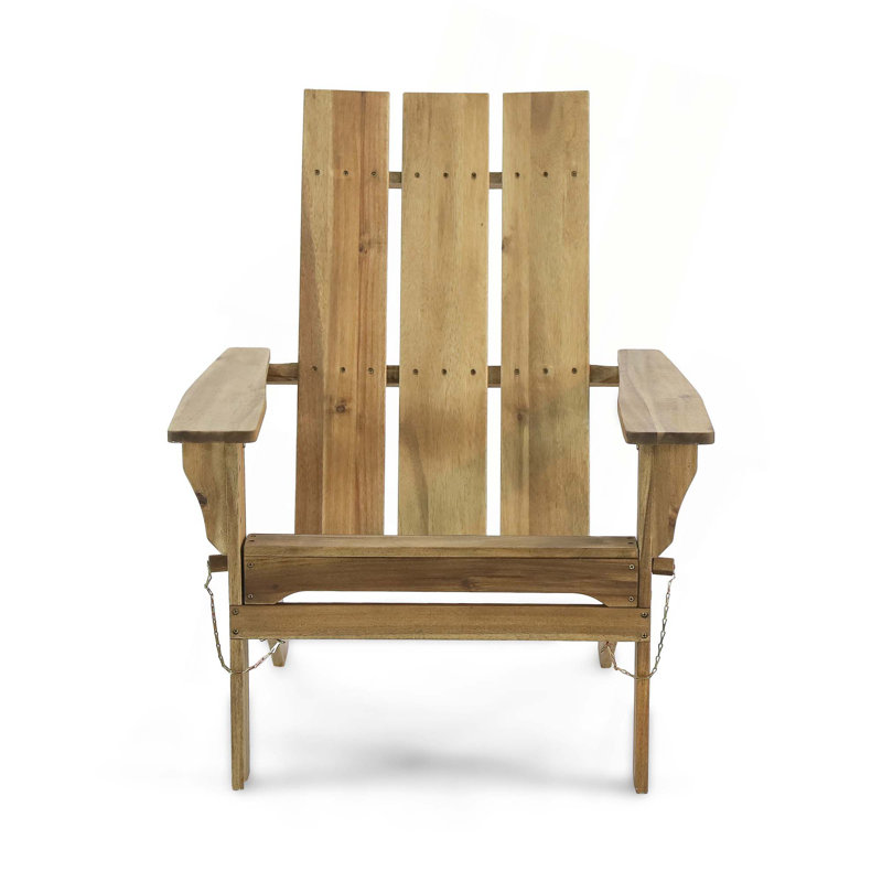 CHAISE ADIRONDack pliable ZUMA pour mobilier d'extérieur, Naturel
