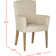 Fauteuil de 26,8 po de largeur en lin