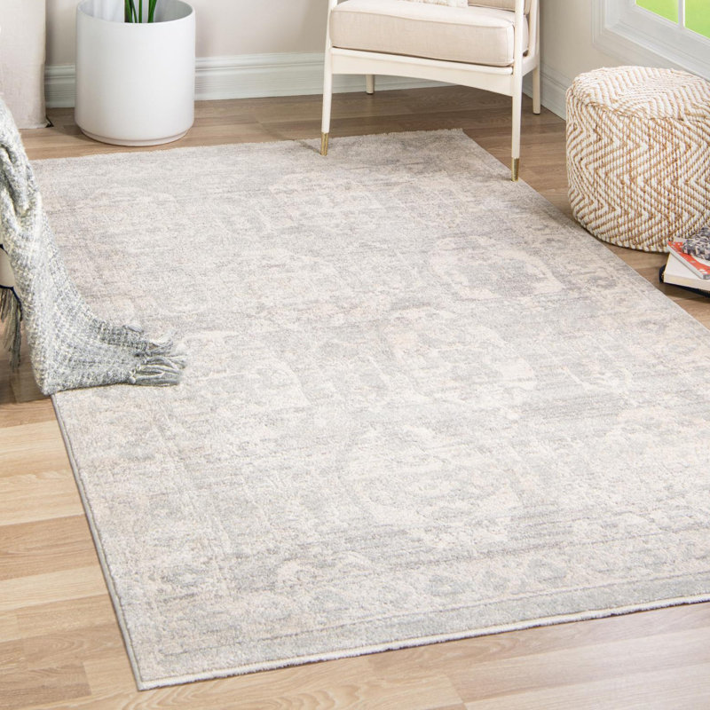 Gause Moroccan Area Rug, Gray, Rectangle 10' x 12'4"