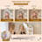 Vanity Desk With Large Mirror And Led Lights, 63"H Makeup Vanity With 5 Drawers, Shelves, Fold-Up Panel, Dressing Table With Rgb Glass Top And Charging Station For Bedroom, 3 Color Modes-1163697031