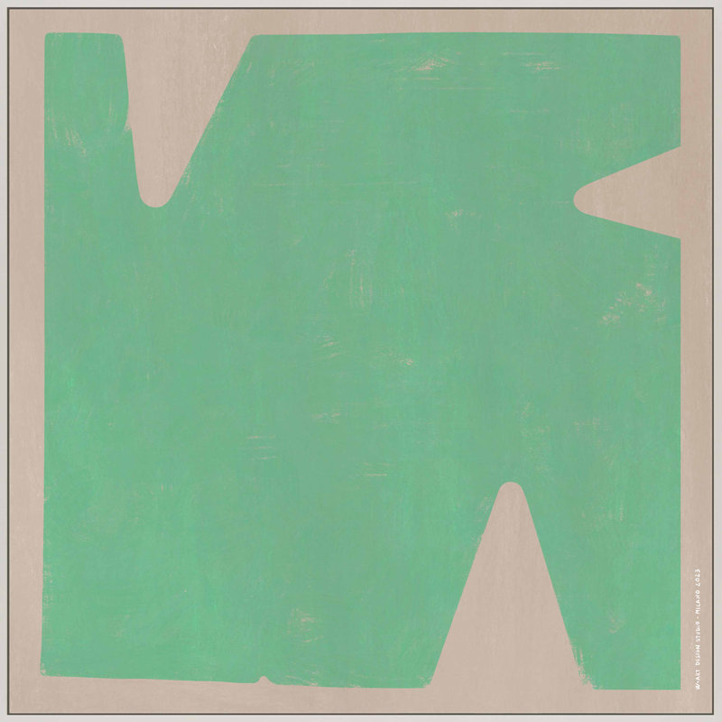 Sculpted Pastel 2 Print by Romina Gadler, White Canvas Framed, 30" H x 30" W