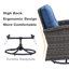Dinjar Wicker 2 - Person Patio Conversation Set with Cushions-88407819
