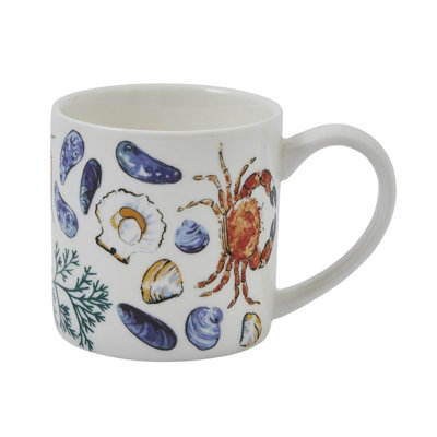 Shellfish Bone China Coffee Mug