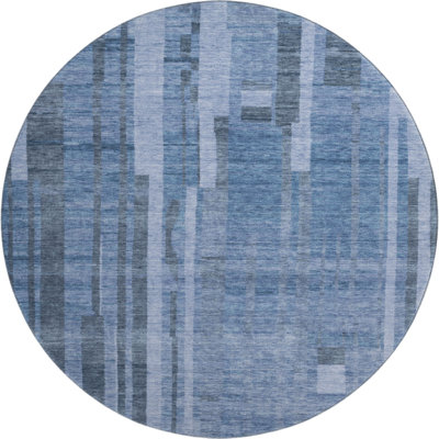 Premium Machine Washable Emerson AMF1063 Striped Rug