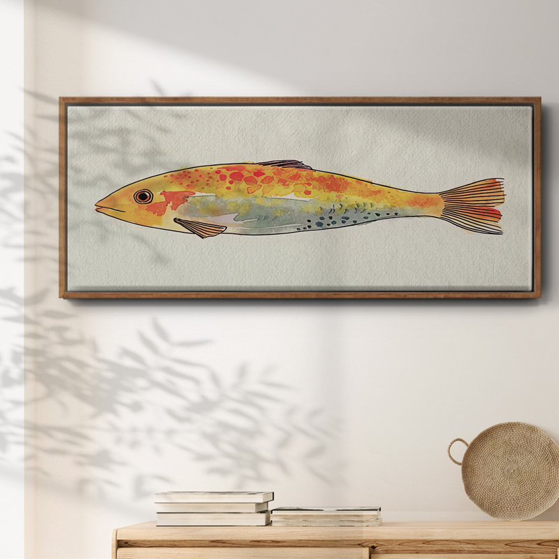 Fanciful Fish II- Framed Canvas