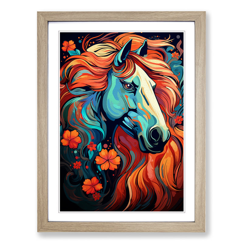 Horse Line No.2 - Framed Print