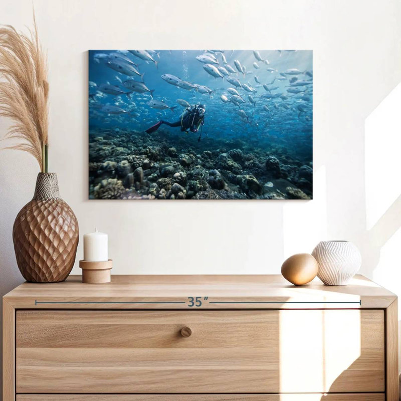 Senne Scuba Diver, 16" H x 24" W