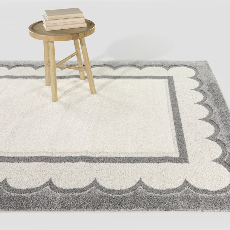 Tapis gris Wendell, Rectangle 5 pi 3 po x 7 pi