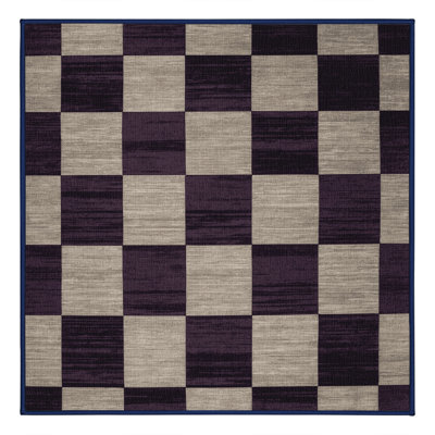 Tapis mauve lavable à la machine