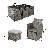 Allexia 10 - Person Wicker Patio Dining Set with Rectangular Table , Cushions Included-36833060-114672942