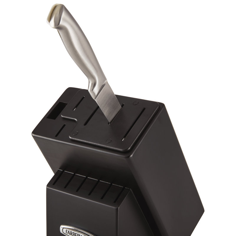 Farberware Edgekeeper Professional 13-Piece Knife Block Set with Built-In Sharpener