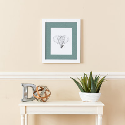 Cadre pour photo simple 14 po x 14 po en bois mat