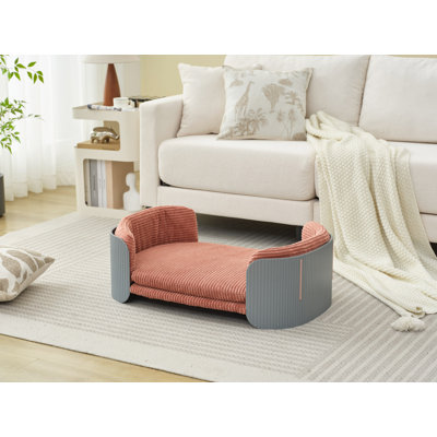 Lit pour chat, canapé pour animaux de compagnie pour chats d'intérieur PP Meubles pour animaux de compagnie surélevés pour chat avec housse de matelas amovible convenant à un milieu ou un grand